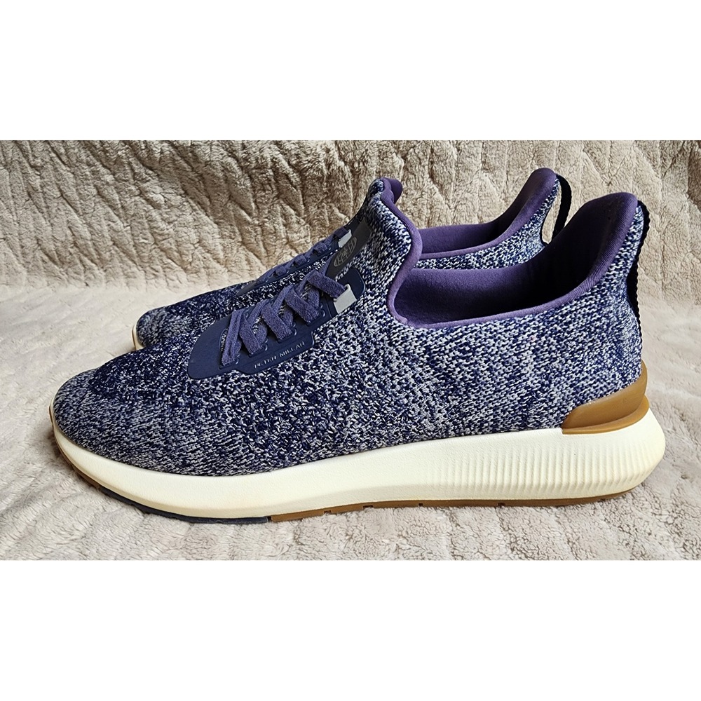 Peter Millar Apollo Knit Sneakers Navy White Marled Mens 12 Low Top Shoes